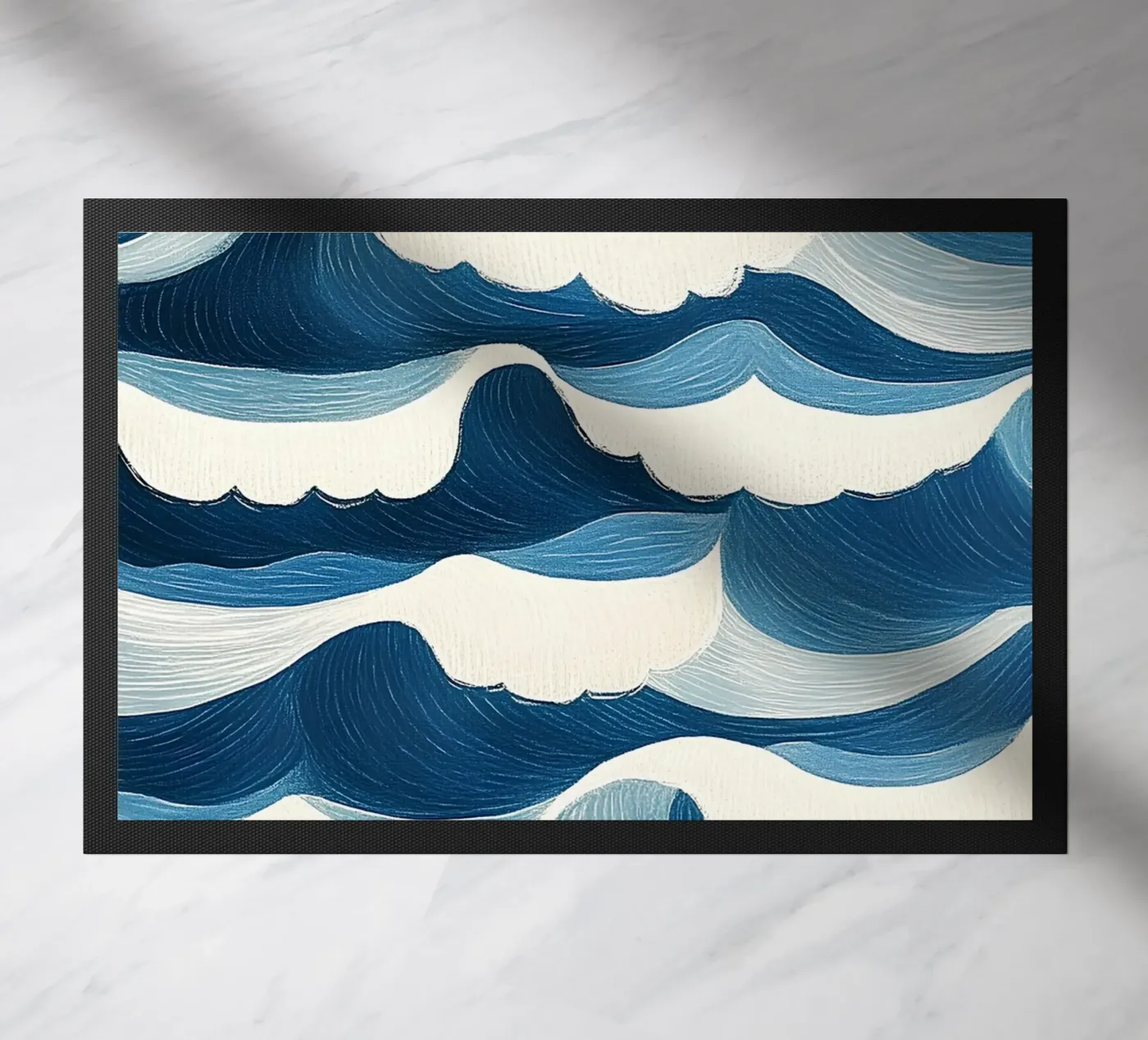 Ocean waves Fußmatte von Curious Canvas