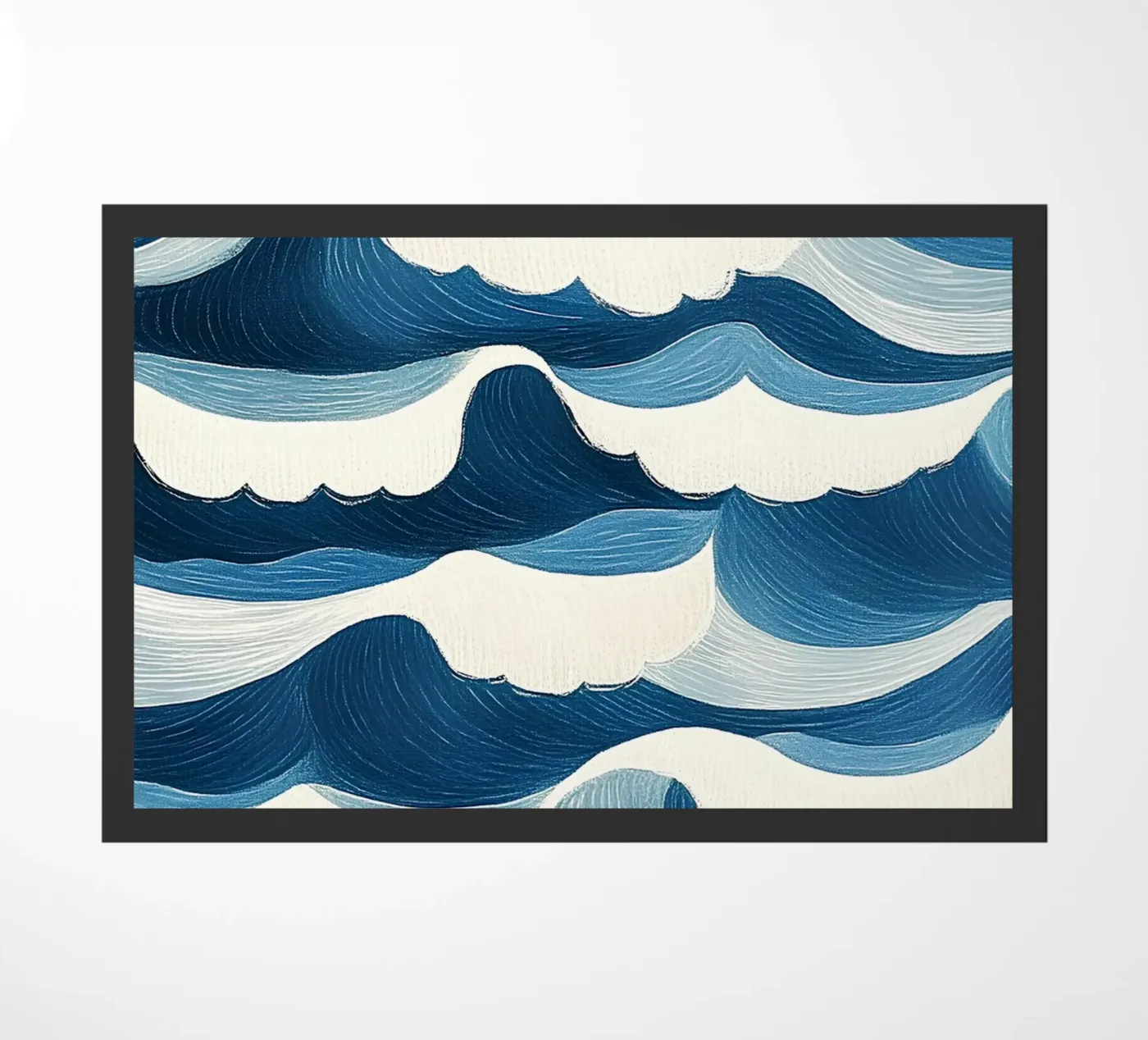 Meereswellen Fußmatte von Curious Canvas