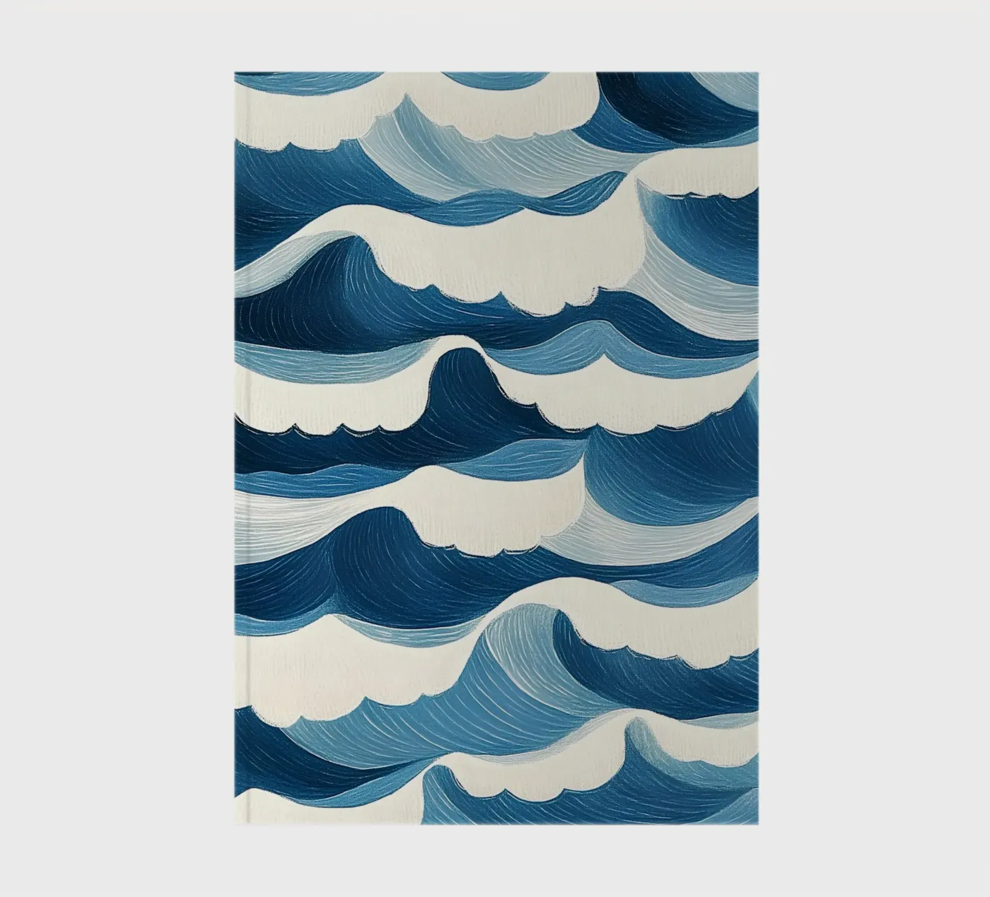 Ocean waves notebook by Curious Canvas