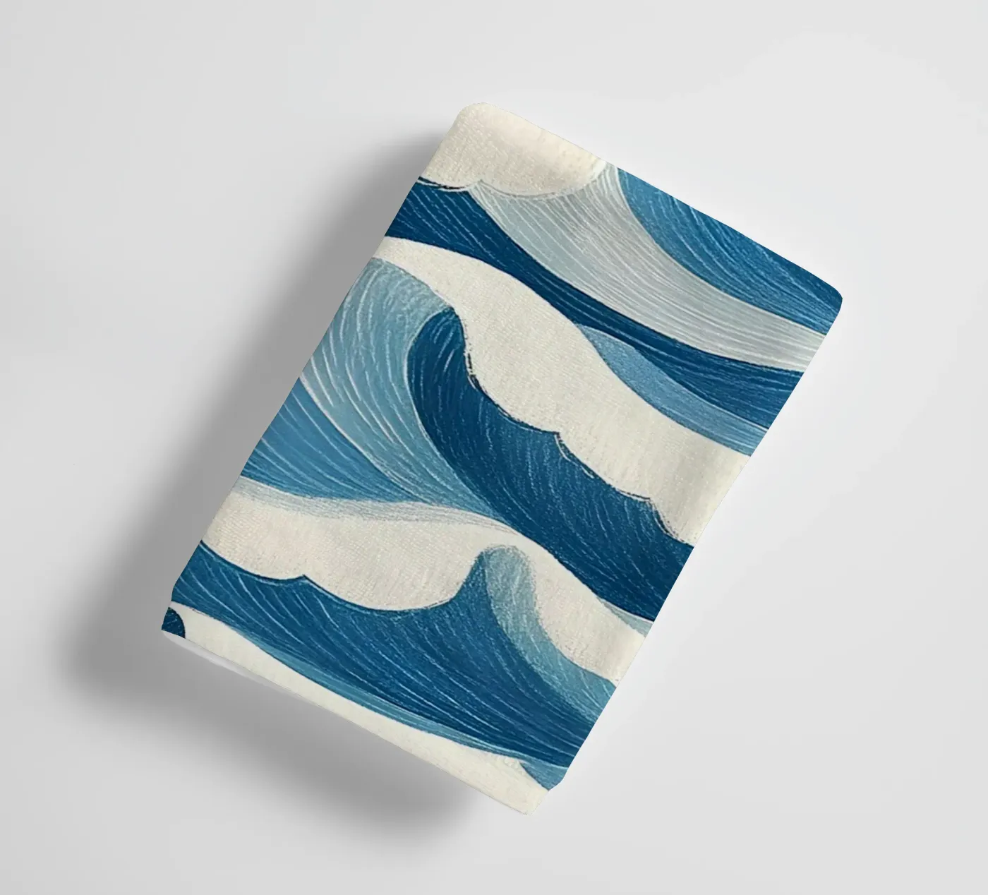 Ocean waves towel by Curious Canvas