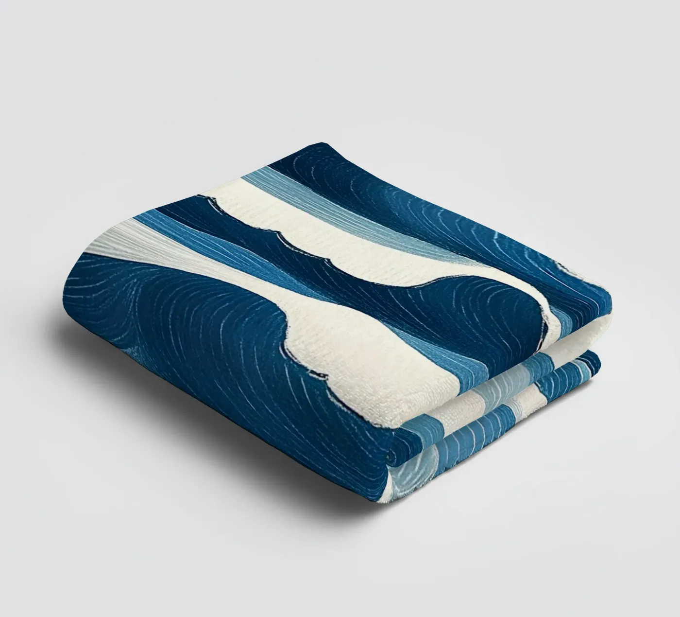 Oceaangolven badhanddoek van Curious Canvas