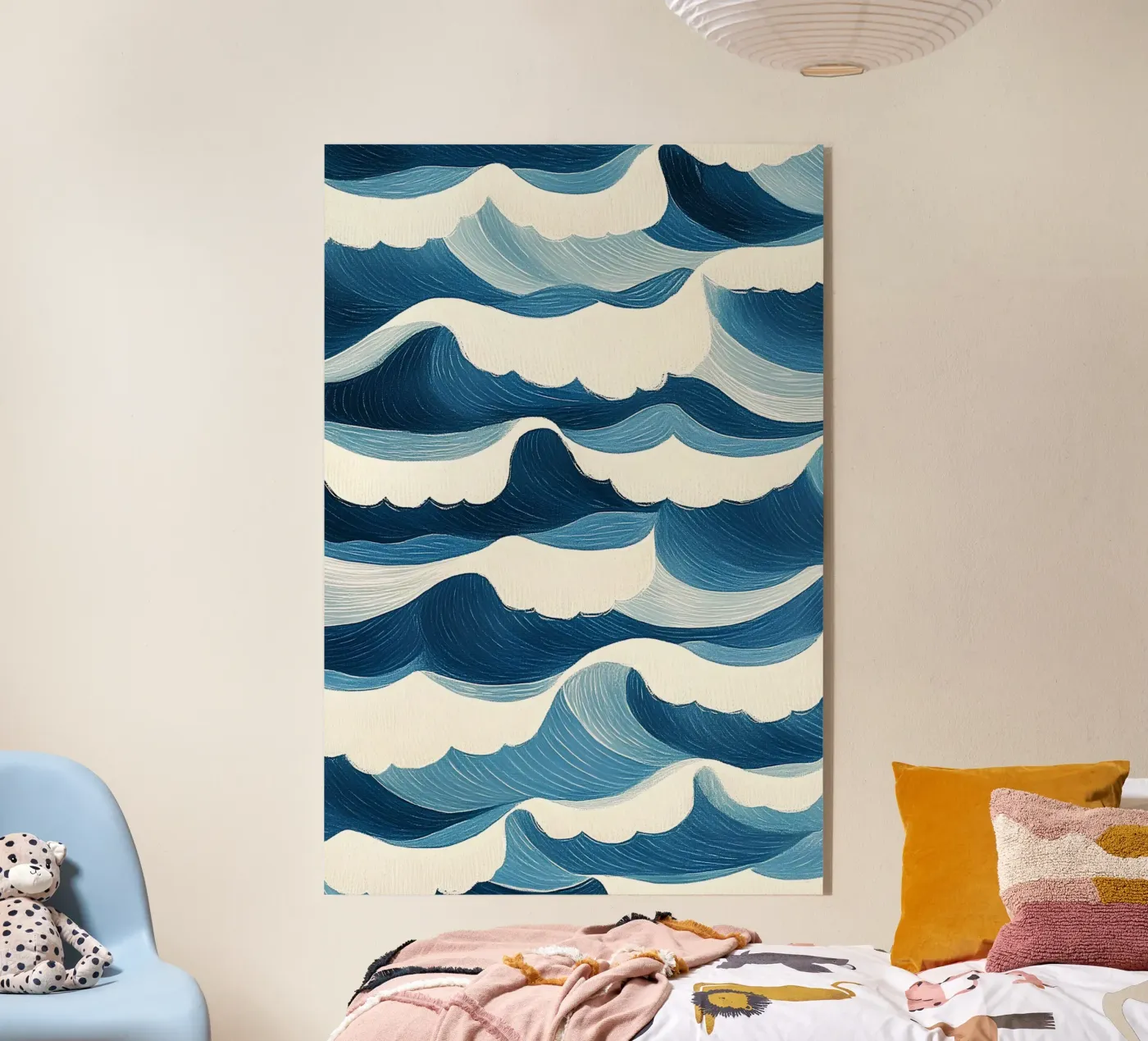 Onde dell'oceano plexiglass da Curious Canvas