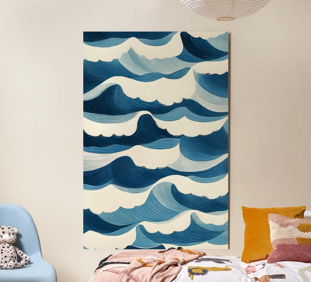 Ocean waves forex plate by Curious Canvas