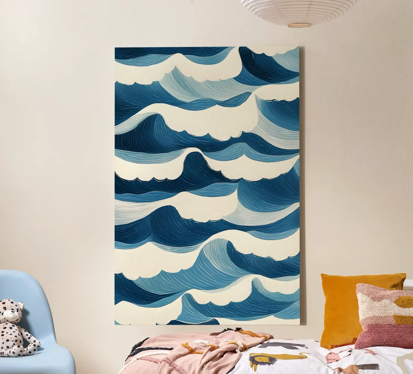 Ocean waves canvas by Curious Canvas