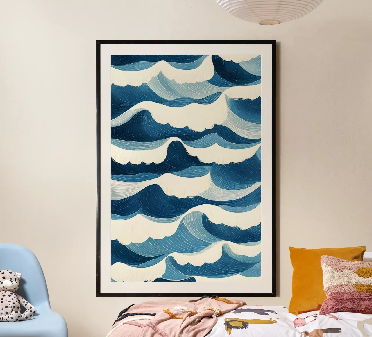 Ocean waves poster by Curious Canvas