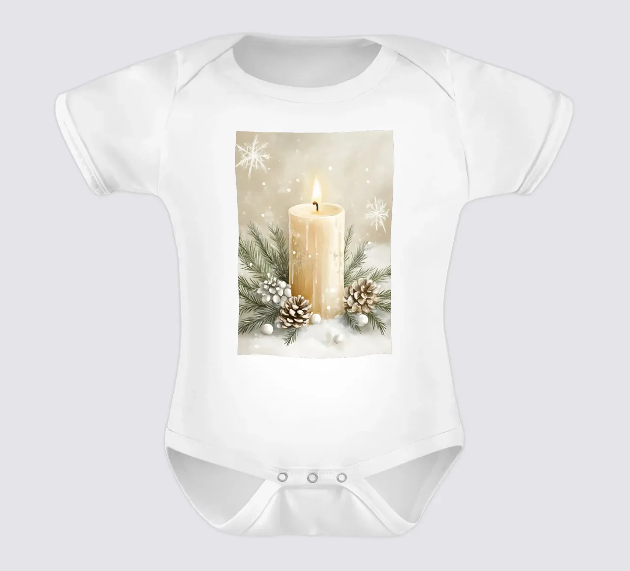 Here are the elements you requested for the image of the po short-sleeve baby romper by ClubArt