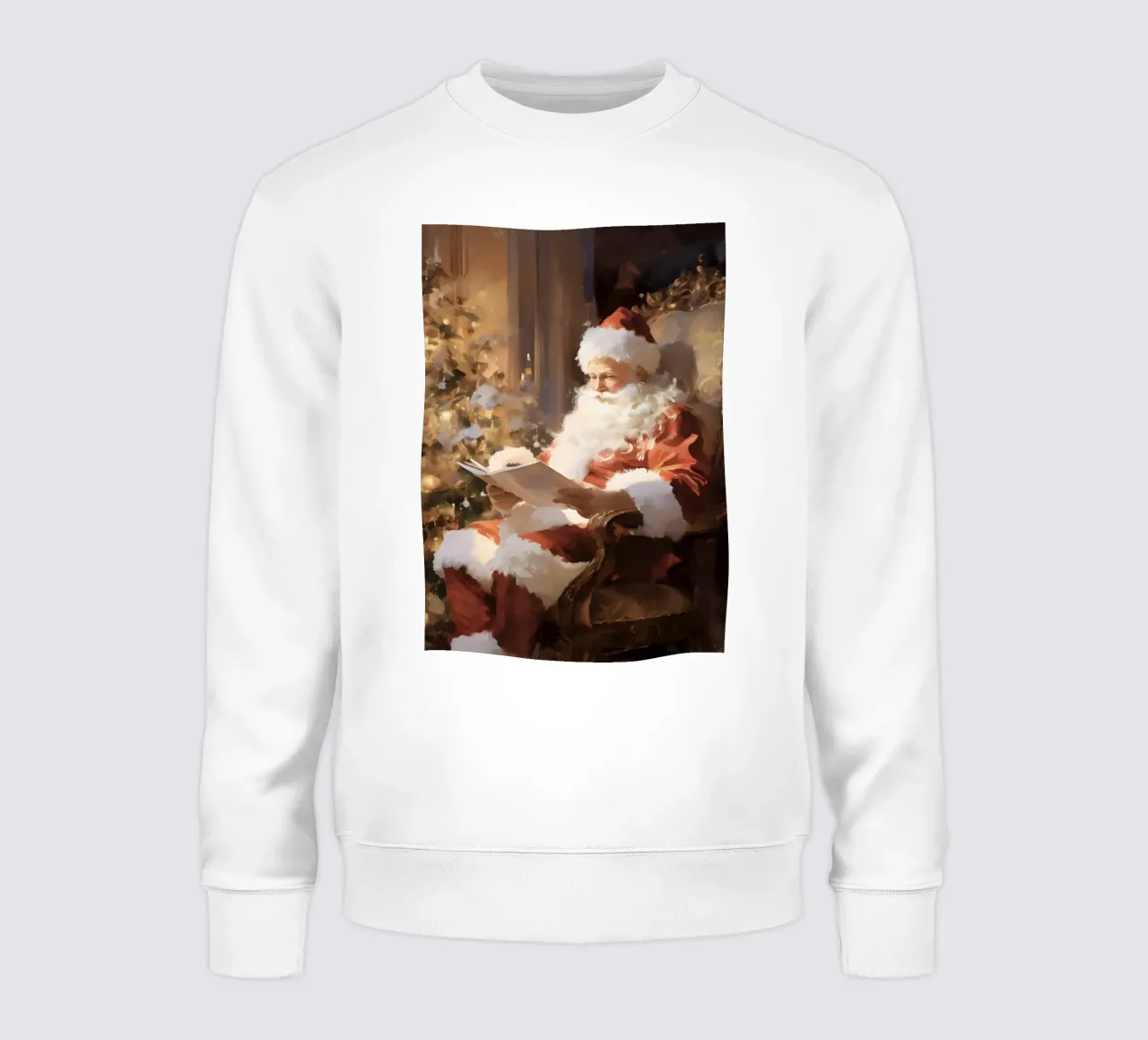 Lecture du Père Noël - Art de l'heure du conte de Noël sweat de ClubArt