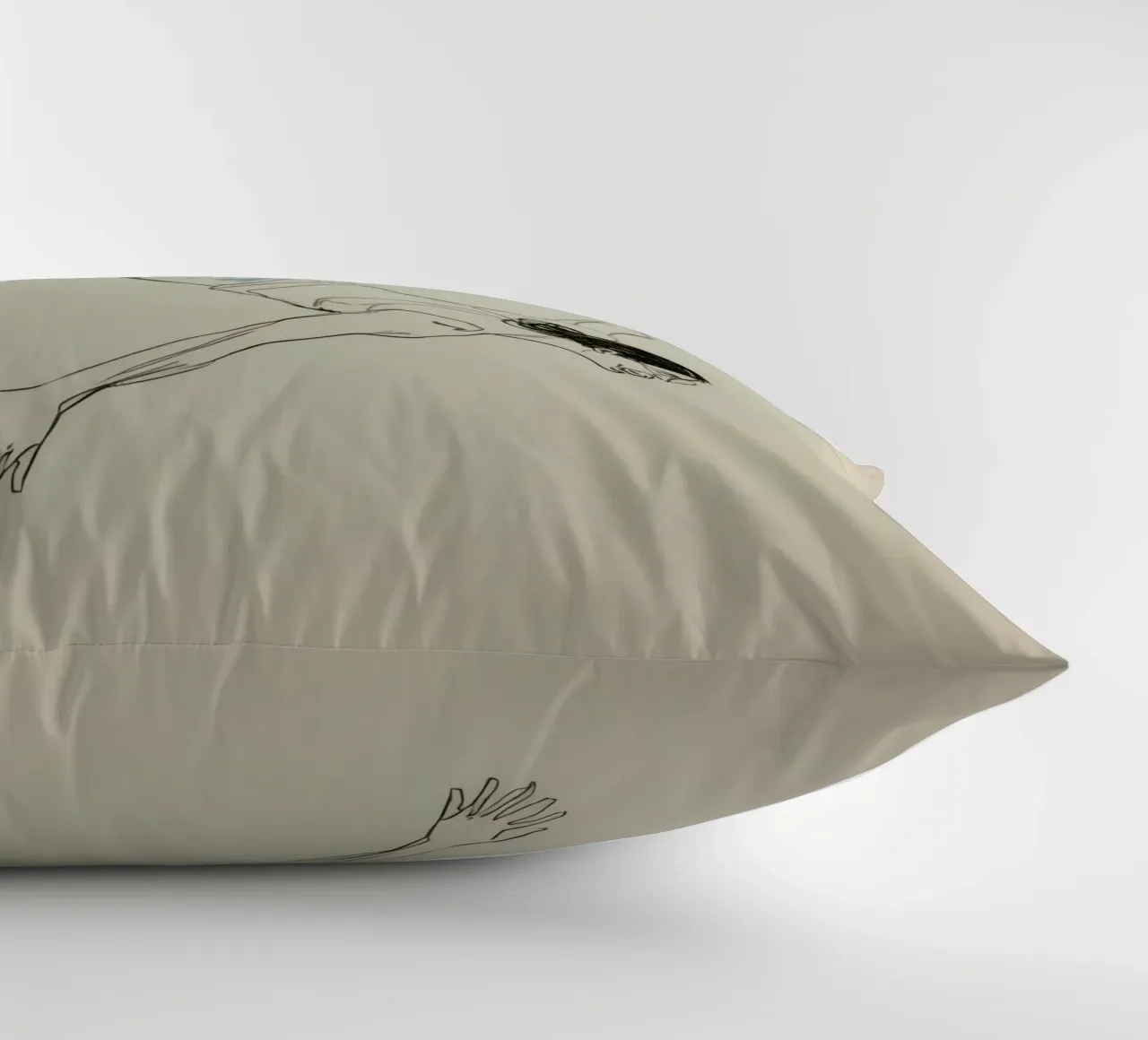 Subacqueo che esegue un'aggraziata discesa subacquea in un ambiente tranquillo cuscino da DesignDoodle