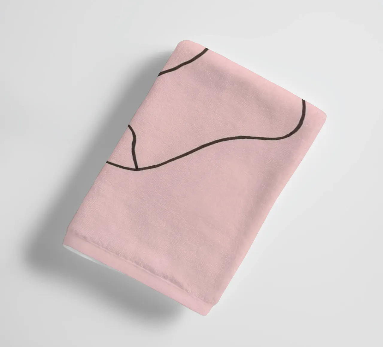 Simple design of a pair of socks with a pink background towel by DesignDoodle