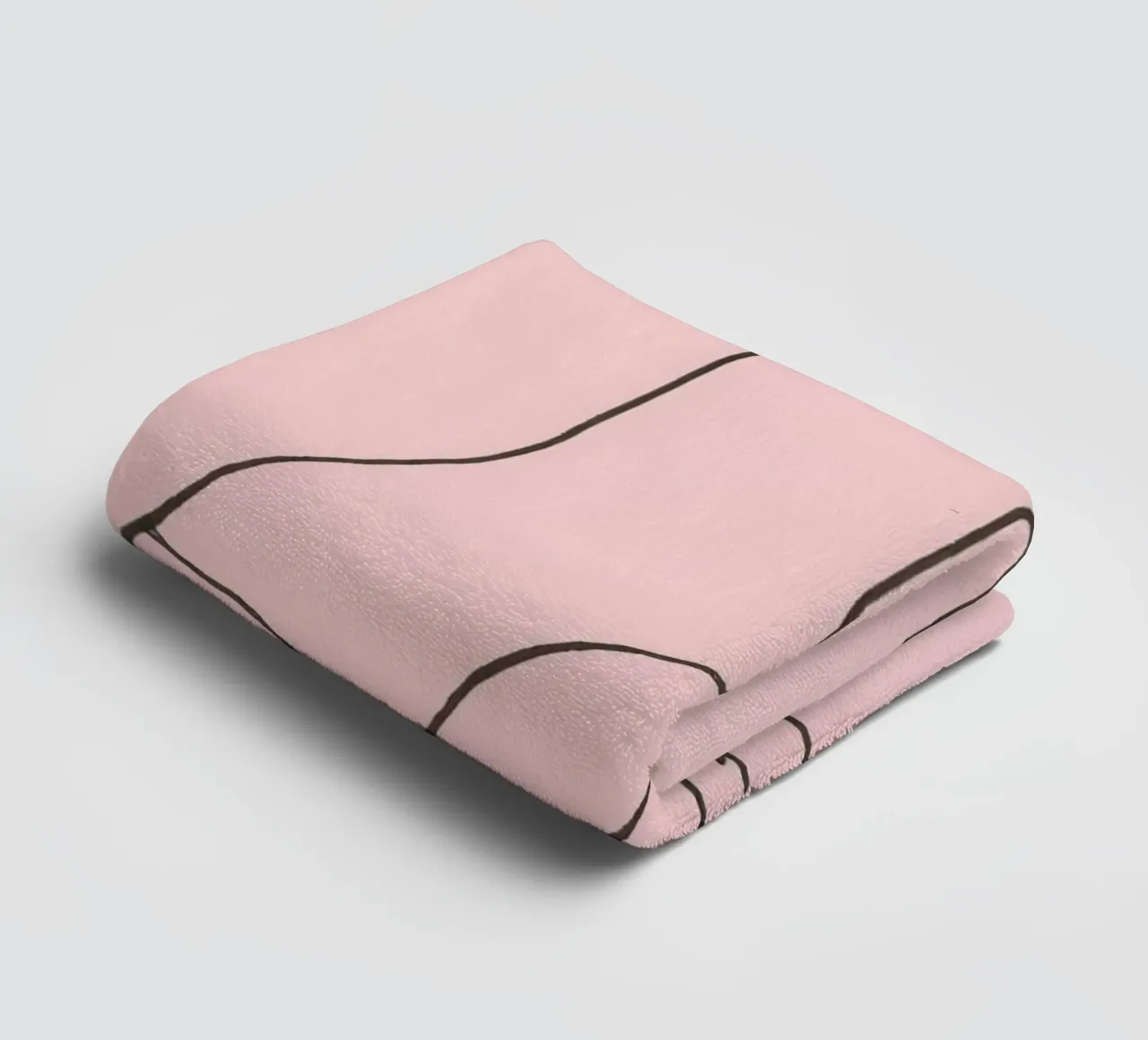 Simple design of a pair of socks with a pink background towel by DesignDoodle