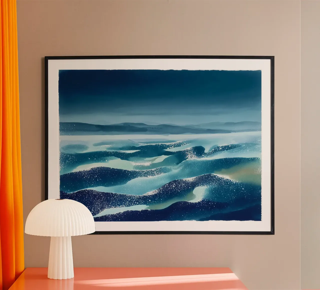 L'ascesa silenziosa del blu carta hahnemühle da Matthias Keller Studio