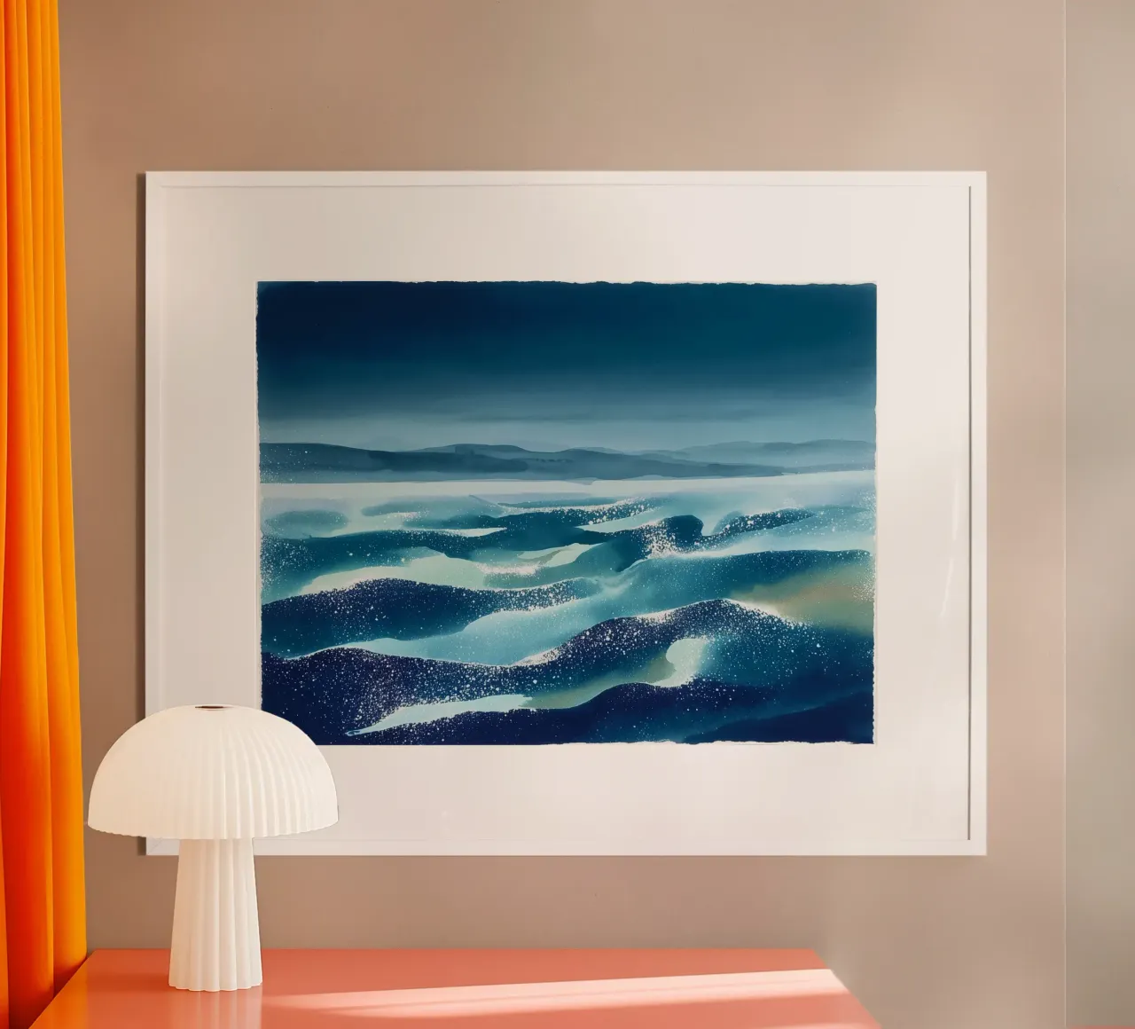 L'ascesa silenziosa del blu carta hahnemühle da Matthias Keller Studio