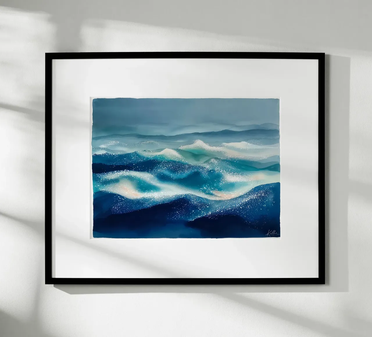 Das Meer erinnert sich an das Mondlicht Hahnemühle von Matthias Keller Studio