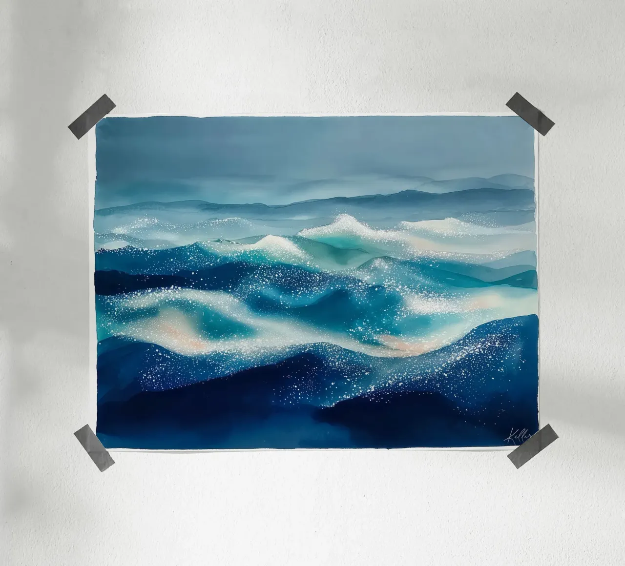 Das Meer erinnert sich an das Mondlicht Hahnemühle von Matthias Keller Studio