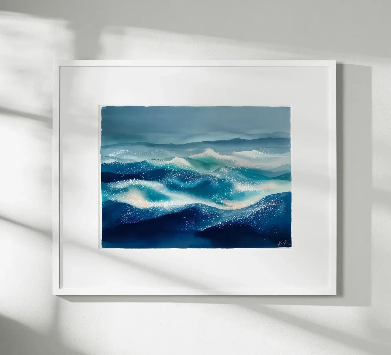 Das Meer erinnert sich an das Mondlicht Hahnemühle von Matthias Keller Studio