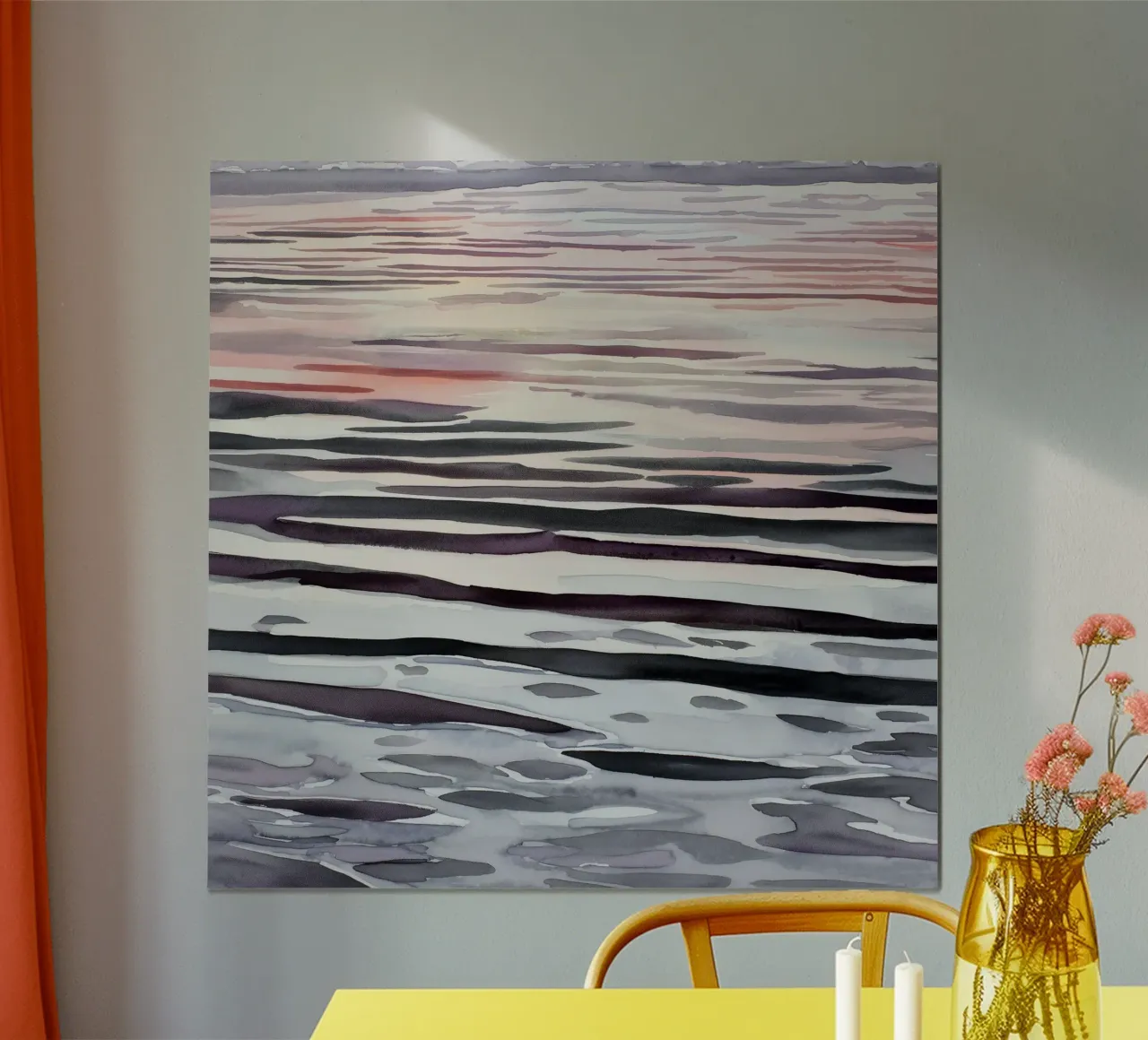 La quietud entre las olas poster con marco de madera de Matthias Keller Studio