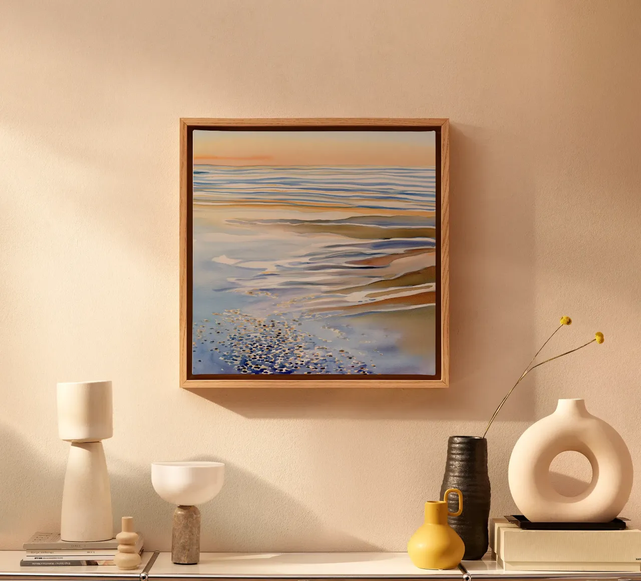 Where the Ocean Pauses to Breathe canvas by Matthias Keller Studio