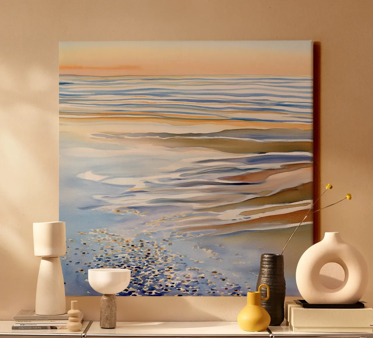 Where the Ocean Pauses to Breathe canvas by Matthias Keller Studio