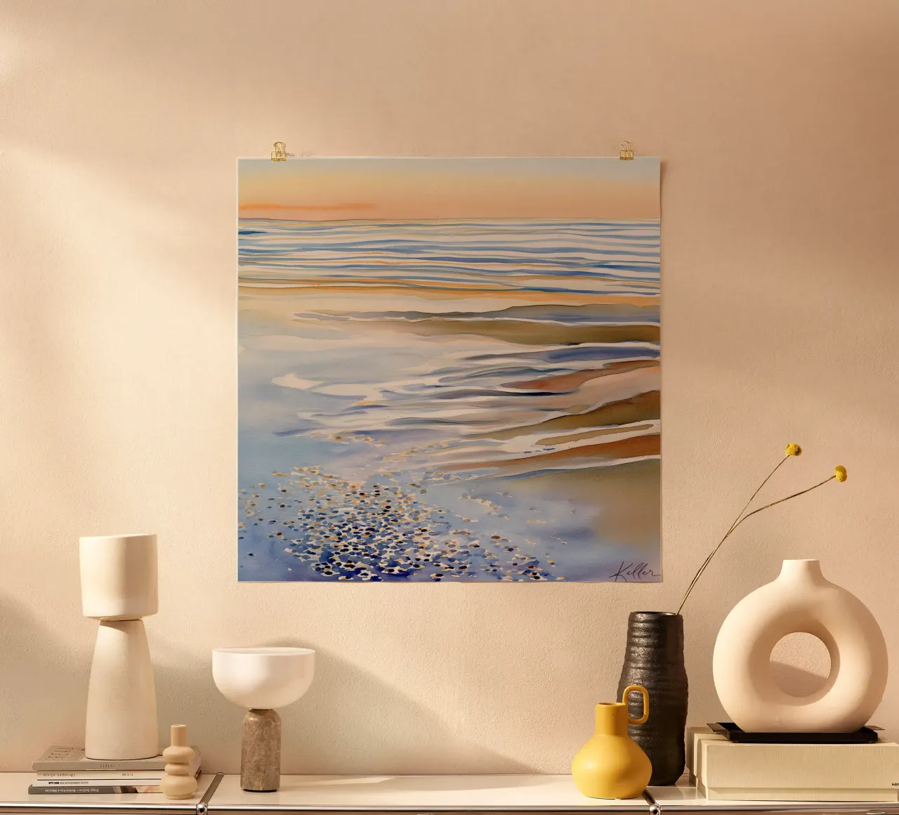Dove l'oceano si ferma a respirare carta hahnemühle da Matthias Keller Studio