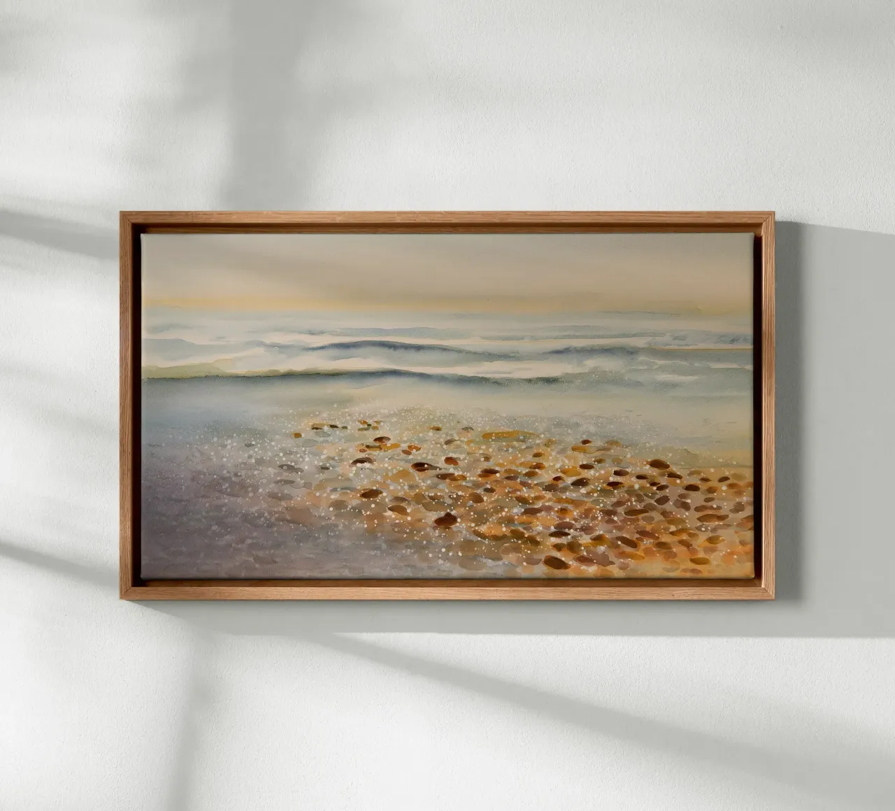 Dove la marea lascia i suoi segreti tela con Cornice a cassetta da Matthias Keller Studio