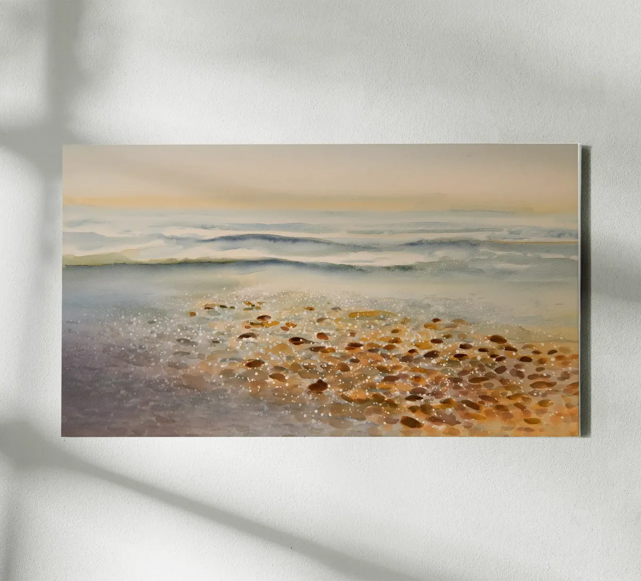 Dove la marea lascia i suoi segreti tela con Cornice a cassetta da Matthias Keller Studio
