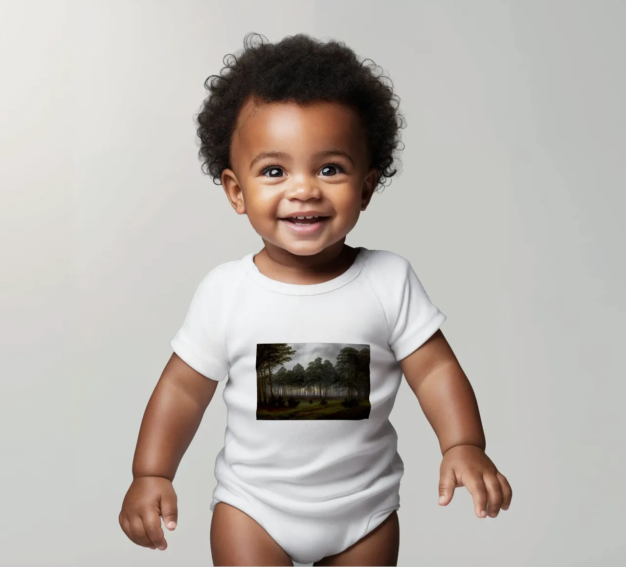 Sera - Caspar David Friedrich body neonato maniche corte da shoplena