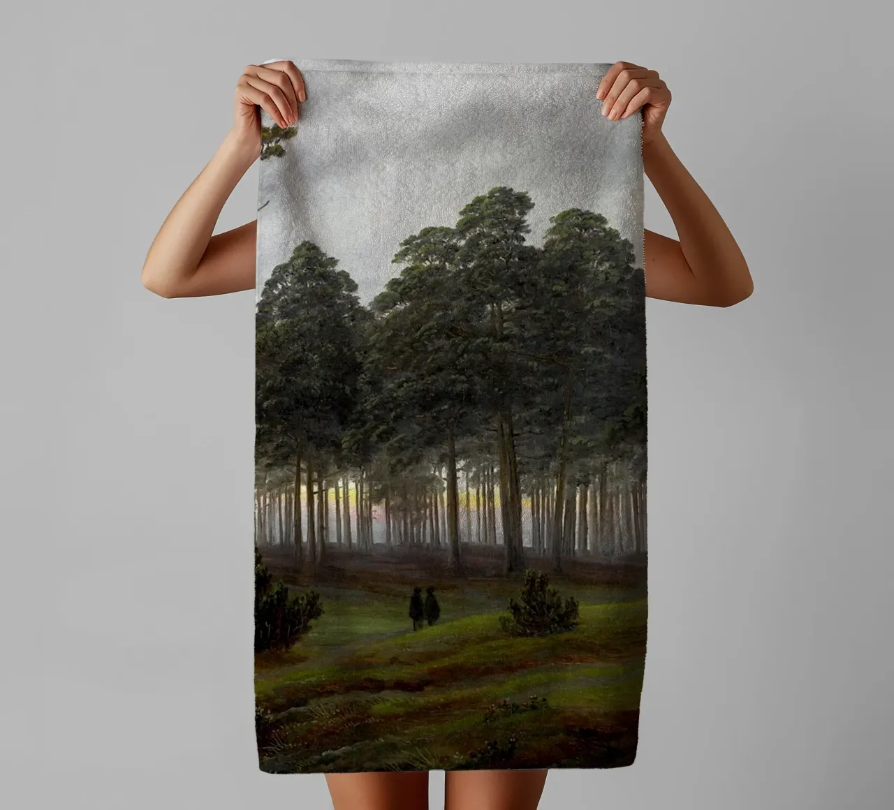 Sera - Caspar David Friedrich asciugamano da bagno da shoplena