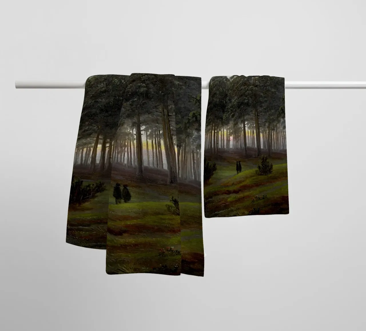 Sera - Caspar David Friedrich asciugamano da bagno da shoplena