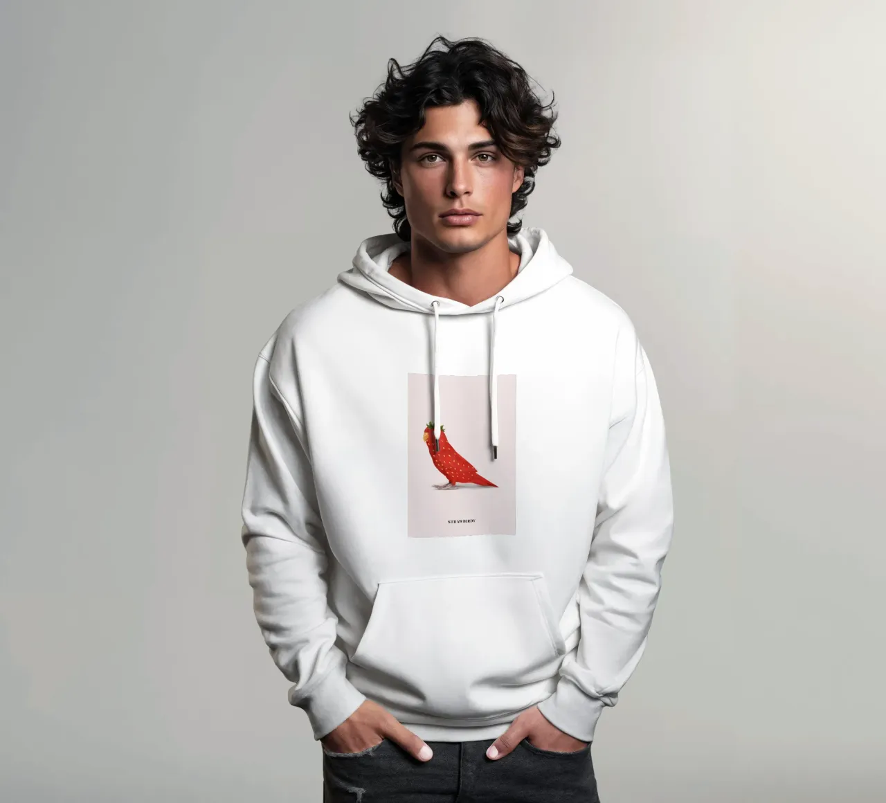 Strawbirdy - Jonas Loose felpa con cappuccio da shaw post
