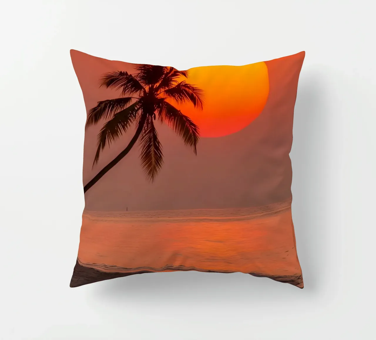 Bagliore del tramonto tropicale cuscino da luxi&lace