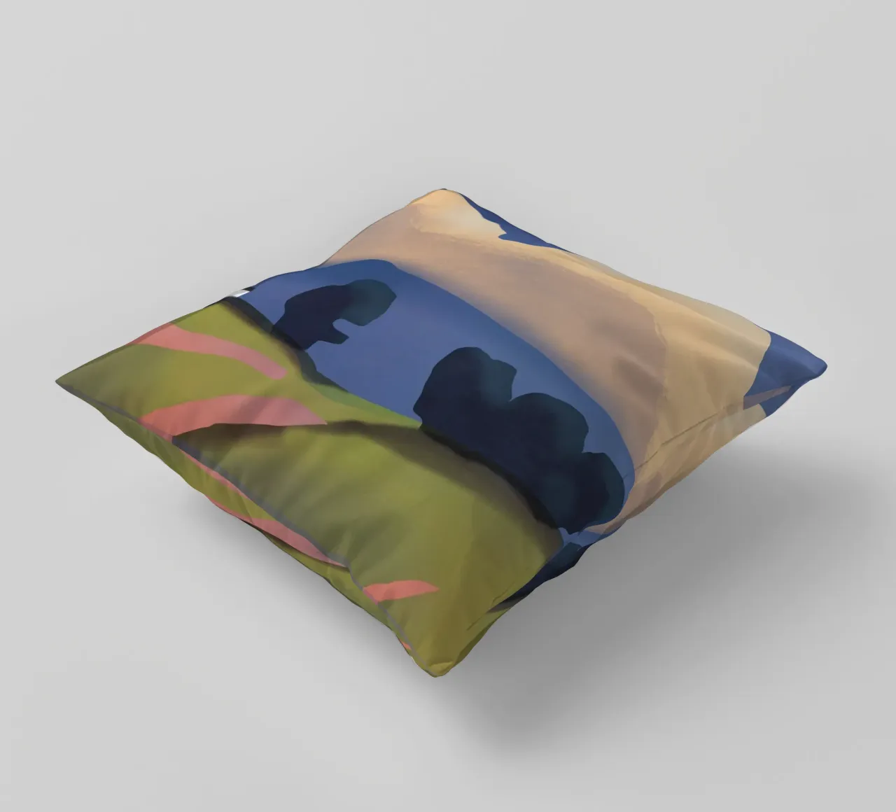 Heavy rain decorative cushion by Little Dean