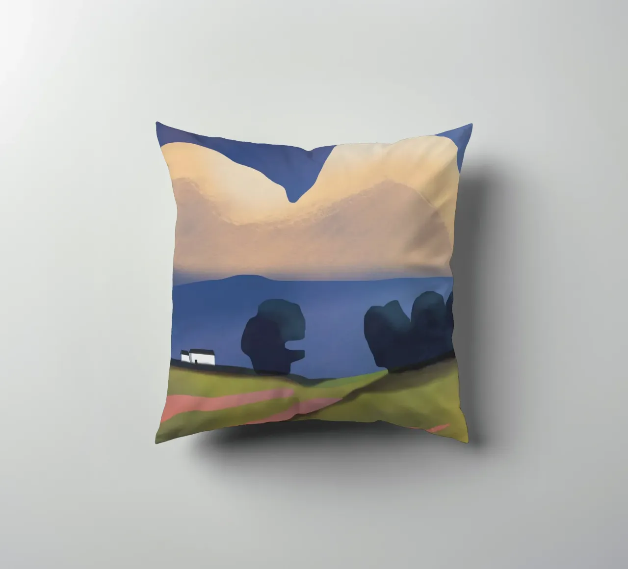 Heavy rain decorative cushion by Little Dean