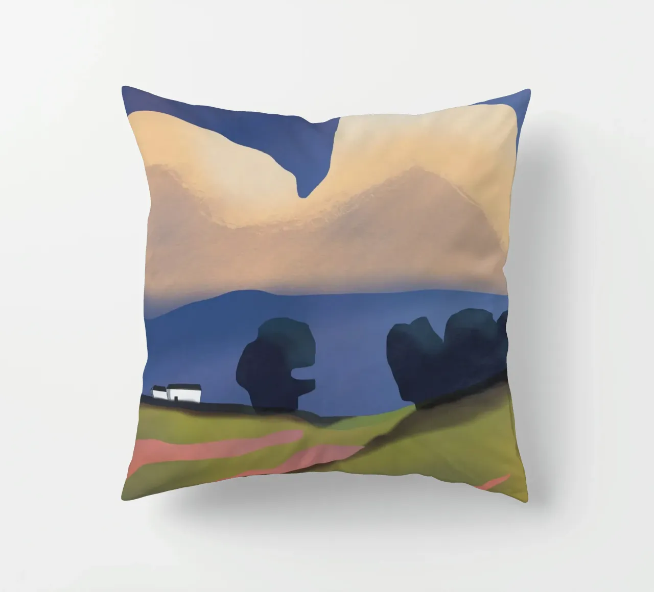 Heavy rain decorative cushion by Little Dean