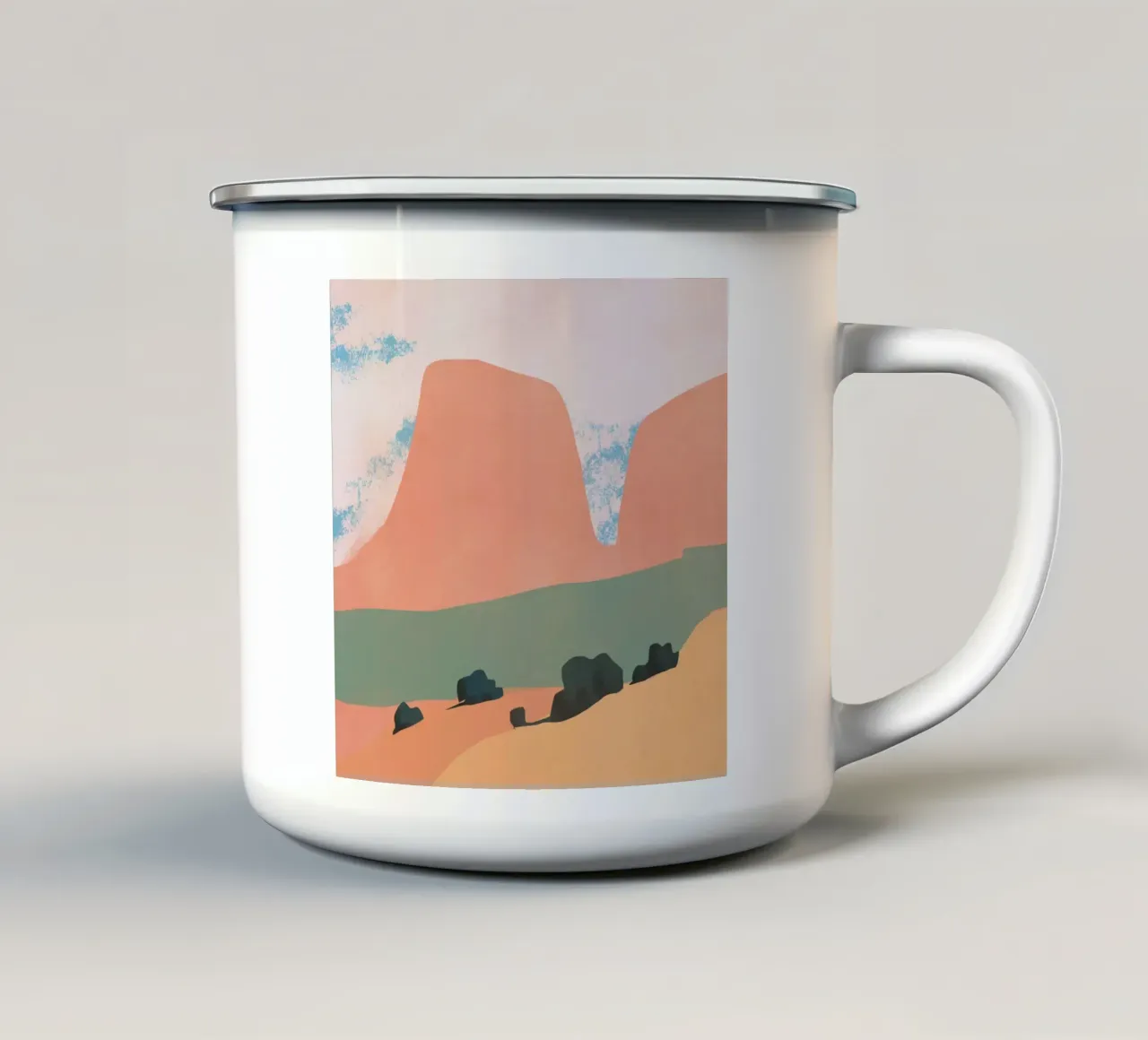 Terra rossa tazza in smalto da Little Dean