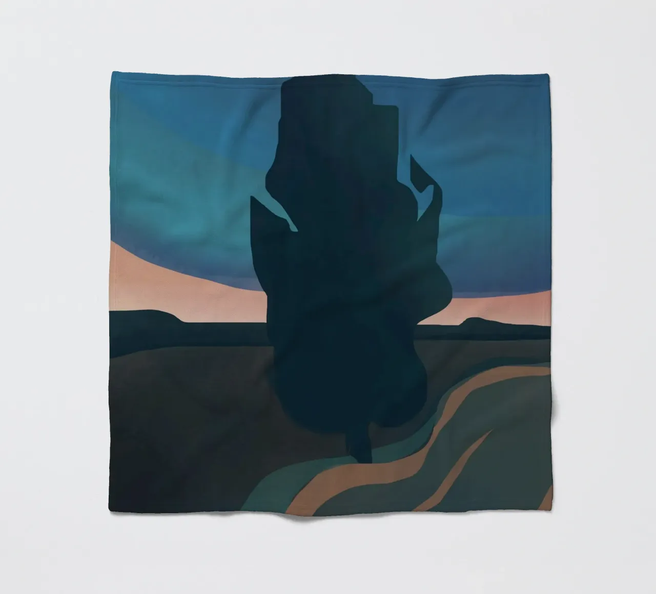 Abendbaum Fleecedecke von Little Dean