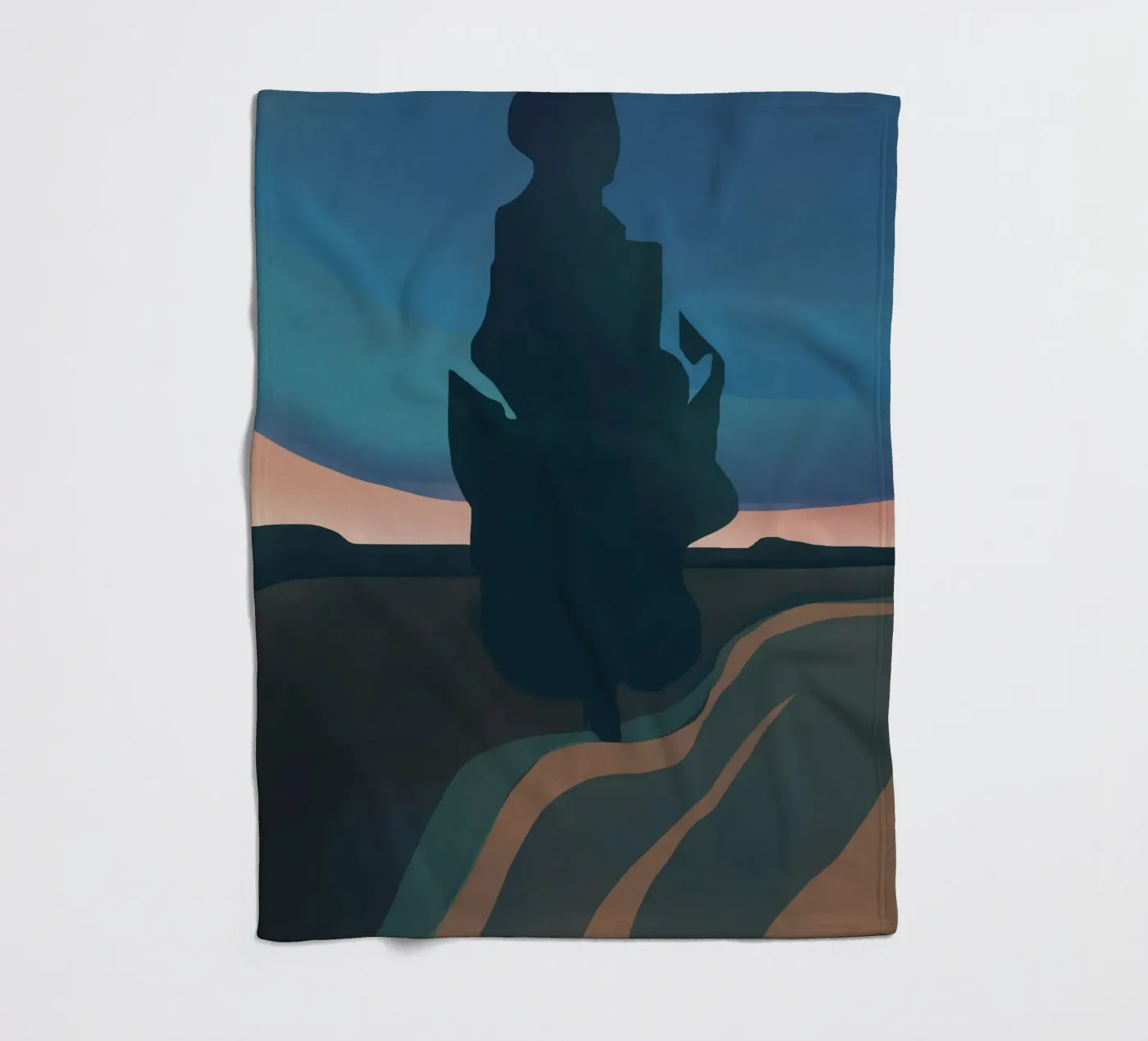 Abendbaum Fleecedecke von Little Dean