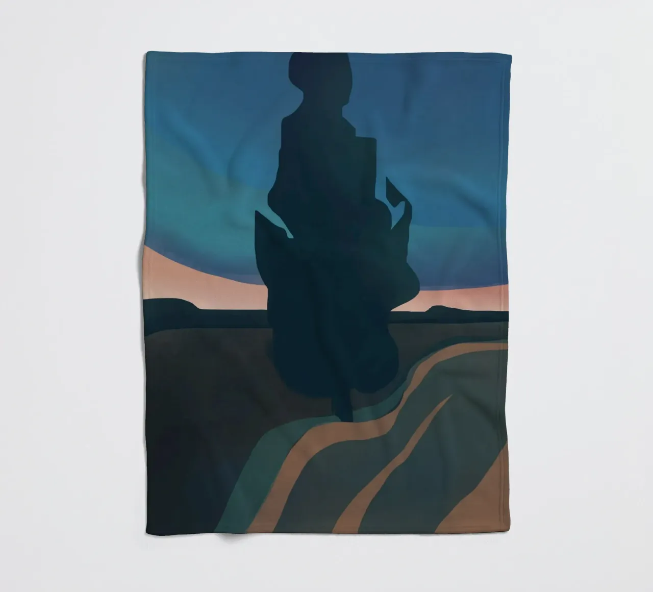 Abendbaum Fleecedecke von Little Dean