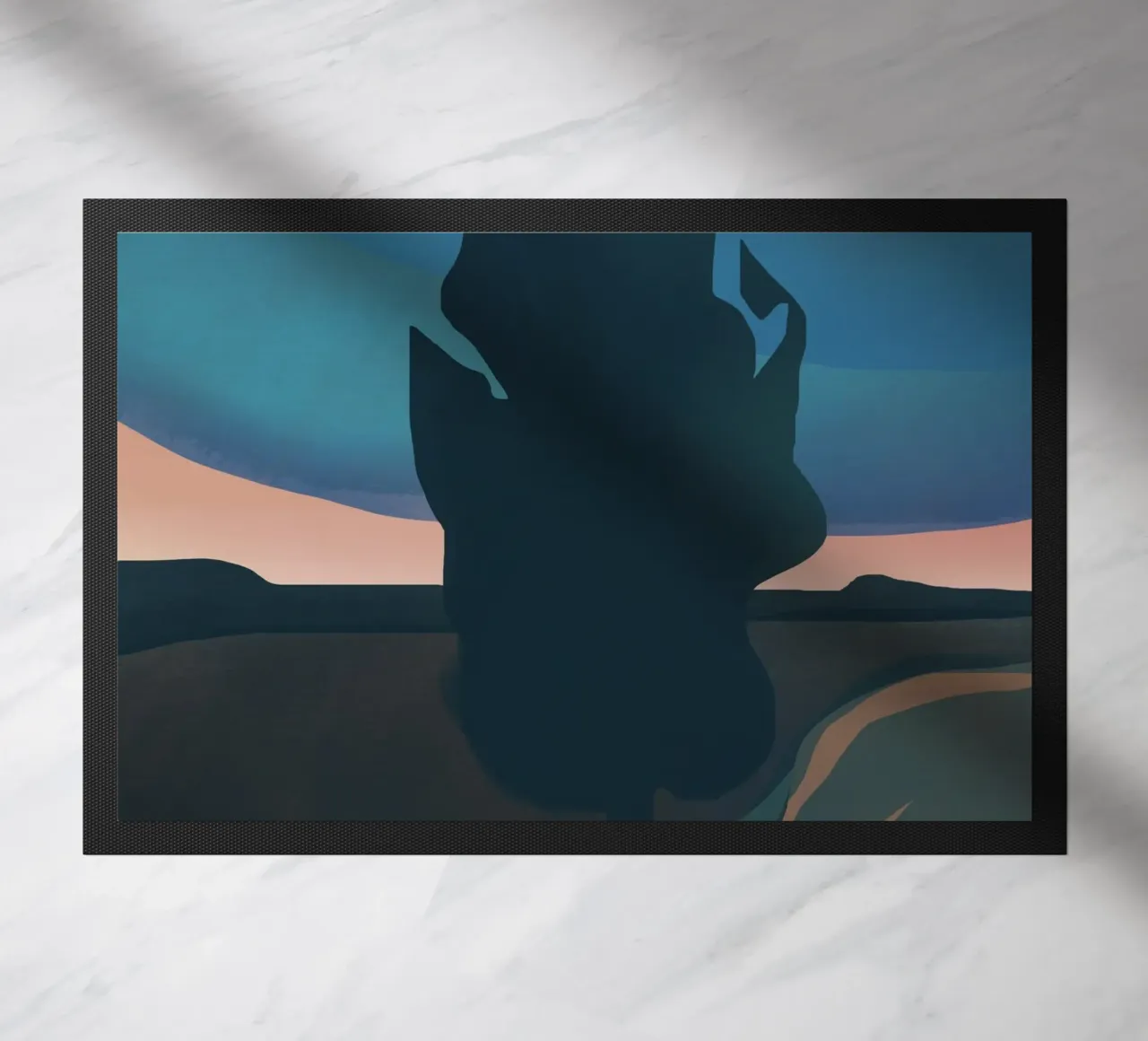 Evening Tree doormat by Little Dean