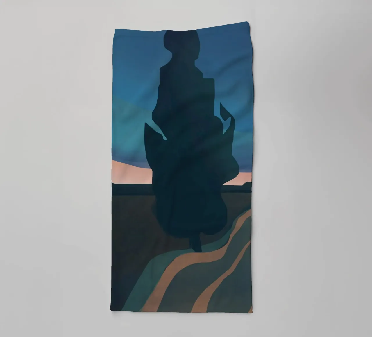 Albero della sera asciugamano da bagno da Little Dean