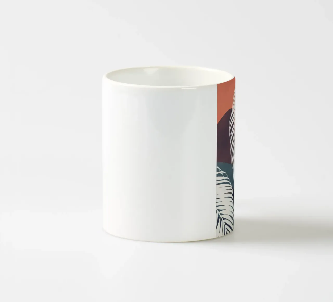 Foglia di palma tropicale 13 tazza in ceramica da Little Dean