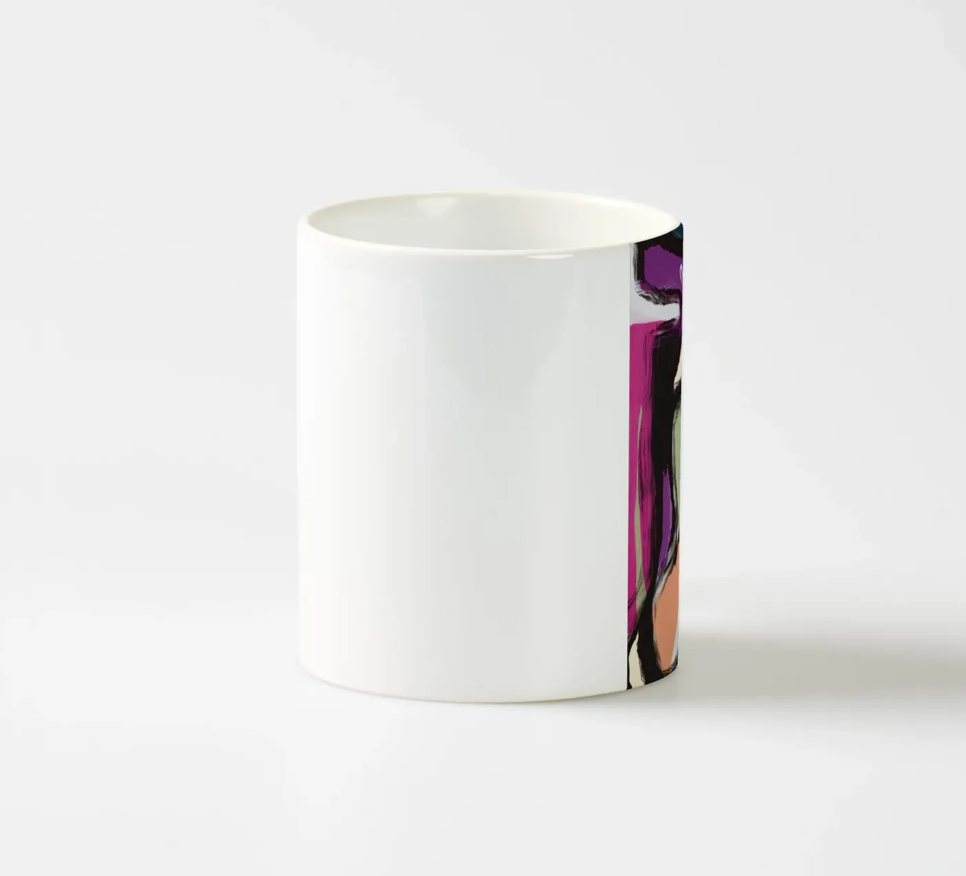 Abstraction 02 ceramic mug by Little Dean