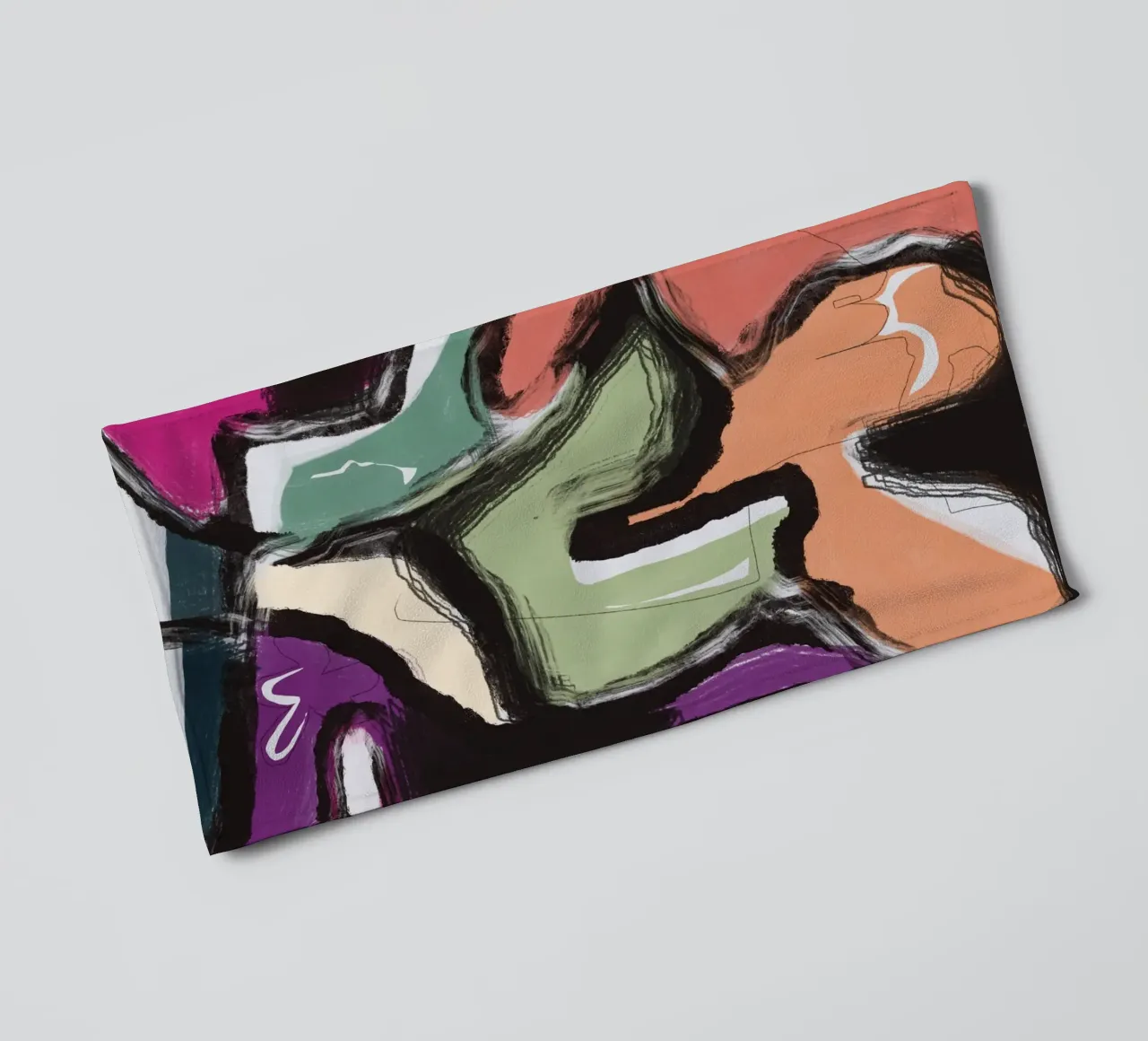 Abstraction 02 towel by Little Dean