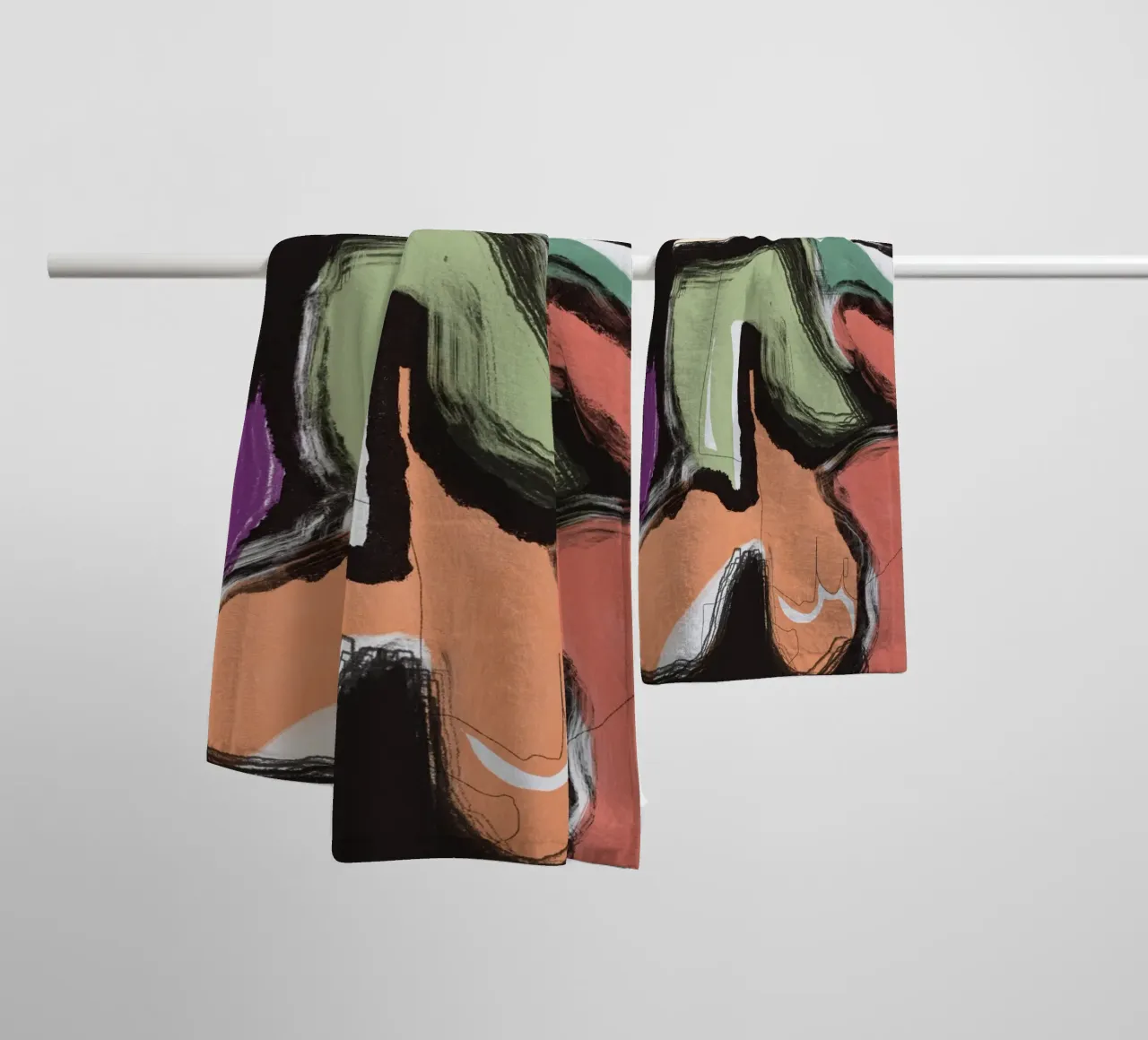 Abstraction 02 towel by Little Dean