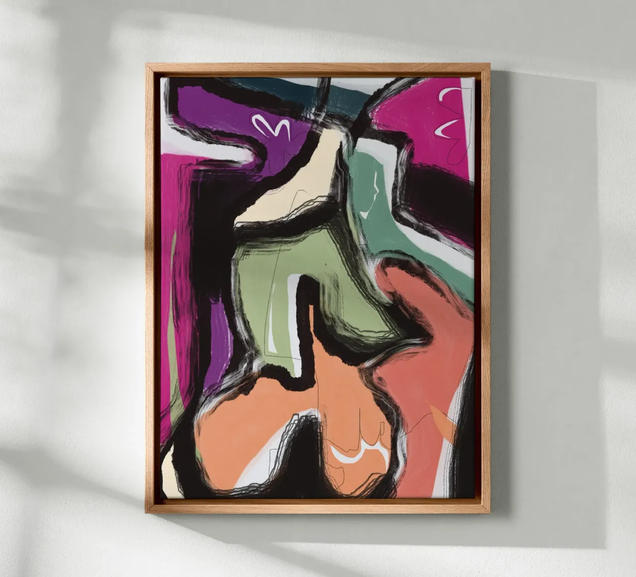 Abstraction 02 canvas by Little Dean