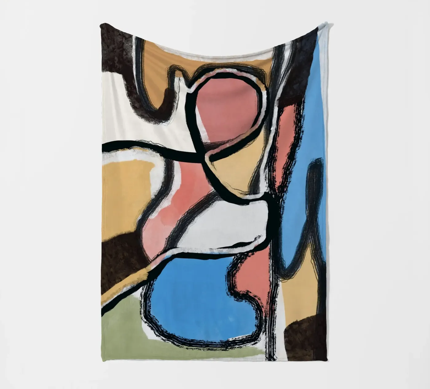 Abstraction fleecedeken van Little Dean