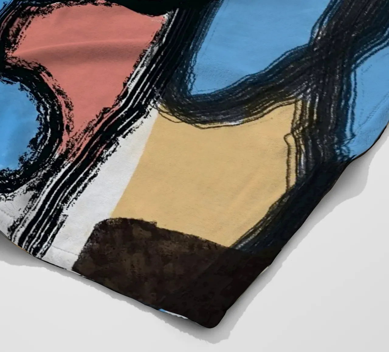 Abstraction fleece blanket by Little Dean