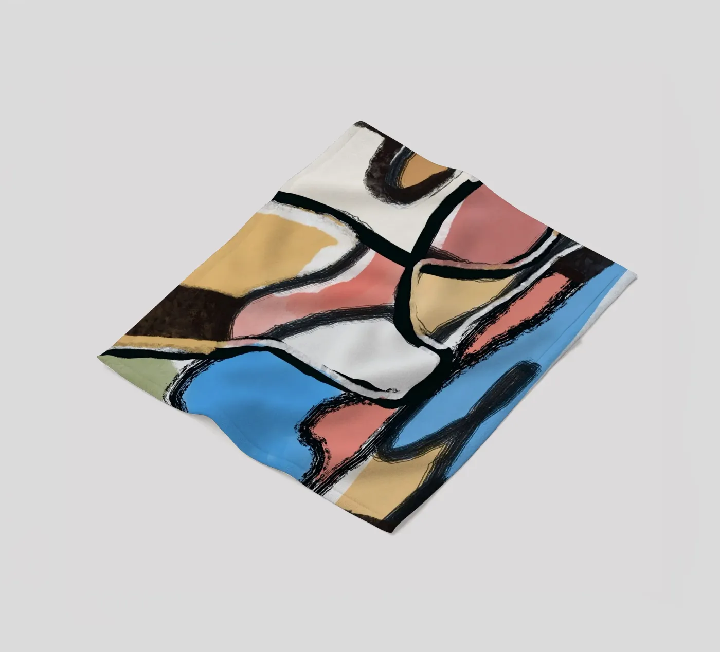 Abstraction fleecedeken van Little Dean