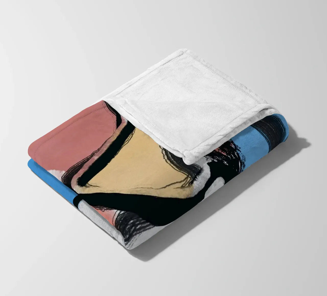 Abstraction fleece blanket by Little Dean