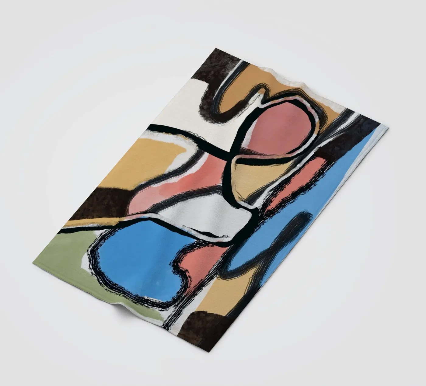 Abstraction fleecedeken van Little Dean