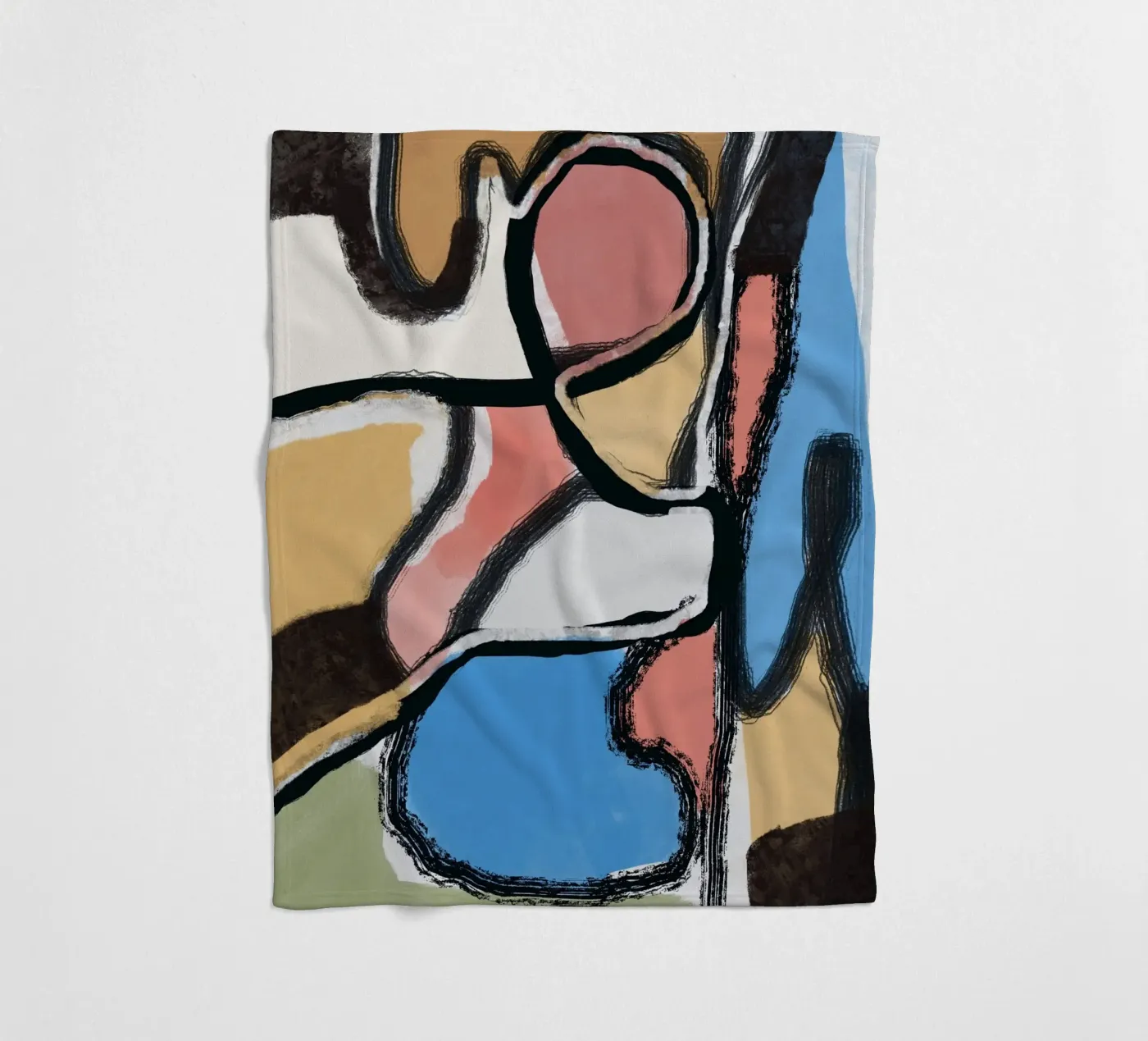 Abstraction fleecedeken van Little Dean